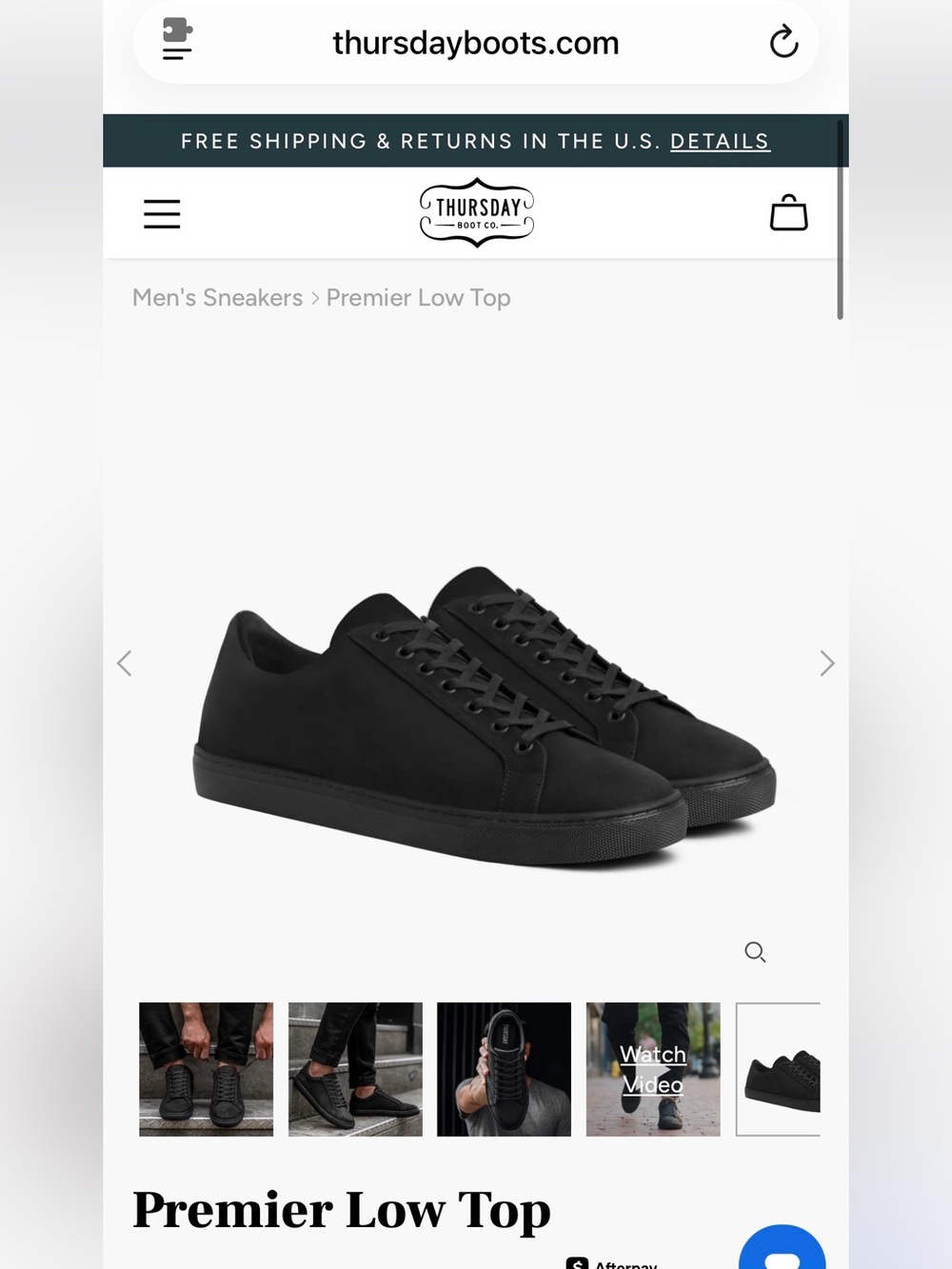Thursday Boot Co Low Top Shoe